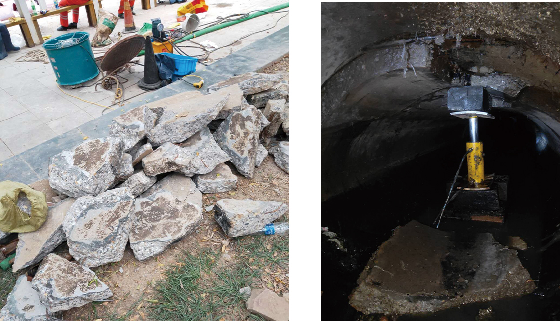 金银川路街道管道预处理